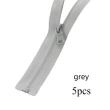 5 peças tamanho #3 nylon zíper de abertura única, zíper reversível para jaquetas e roupas esportivas, várias cores disponíveis, vários tamanhos disponíveis