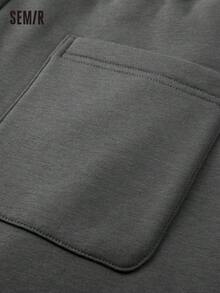 SEMIR Quần làm việc ống đứng có sưởi ấm cho nam, kháng khuẩn, dáng rộng, mùa đông - Xám - Xem 9