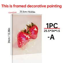 1/3PCS Tranh in nghệ thuật quả dâu tây Disco | Áp phích nghệ thuật treo tường | Quả dâu tây đỏ Disco Ball quyến rũ | Học đường | Hợp thời trang | Phòng ký túc xá | Nghệ thuật Valentine | CÓ THỂ IN, Áp phích tường bằng vải, Trang trí hành lang phòng ngủ phòng khách, Áp phích tường Nghệ thuật trang trí, Trang trí nhà cửa, Nghệ thuật áp phích - Nhiều màu - Xem 31