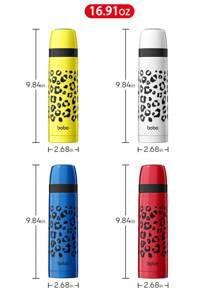 500ml/16.9oz Kids Water Bottle, Insulated Water Cup For School, Preschool, Students