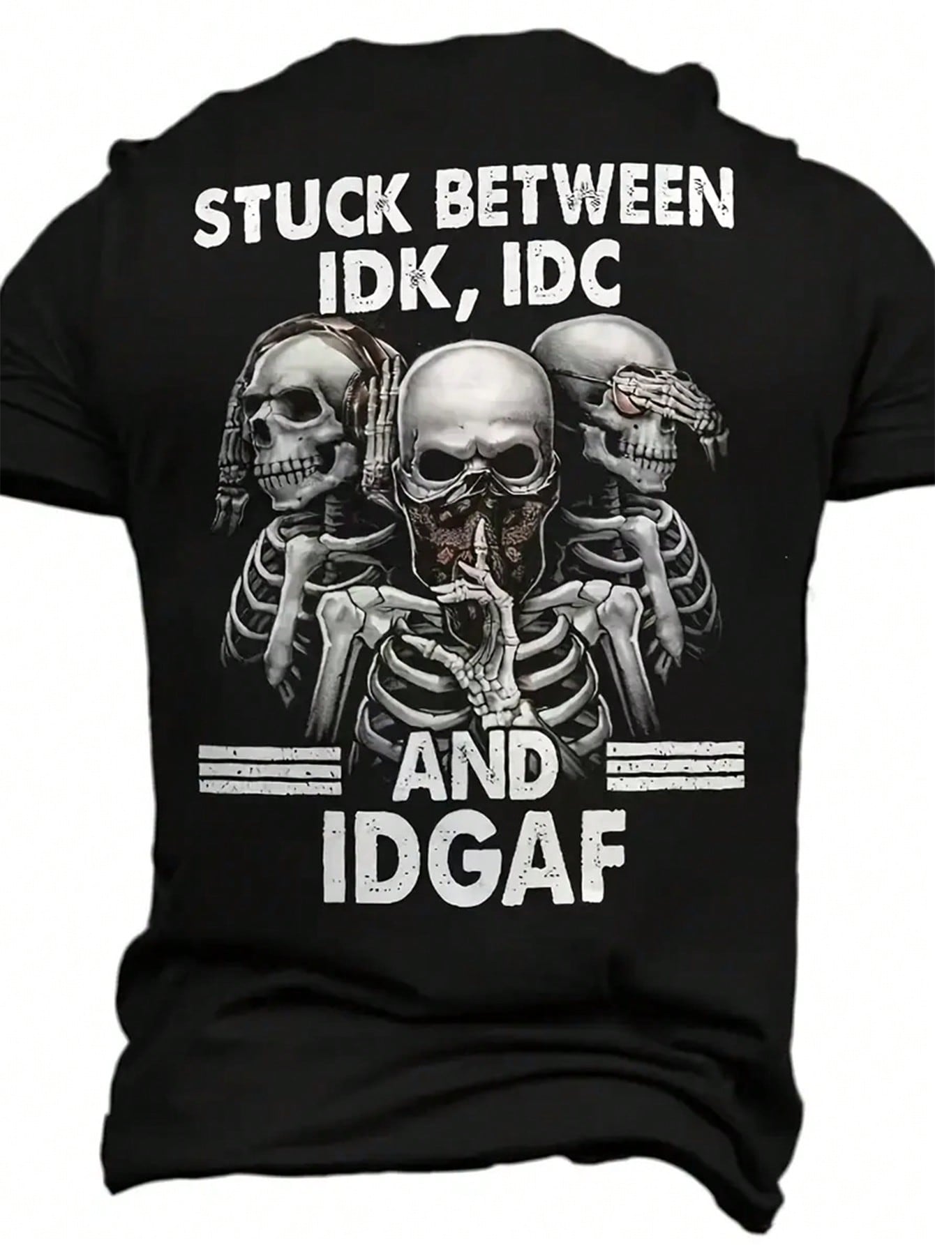 Men's Personality Print Short Sleeve T-Shirt, Comfortable Breathable, Style For Summer Wear