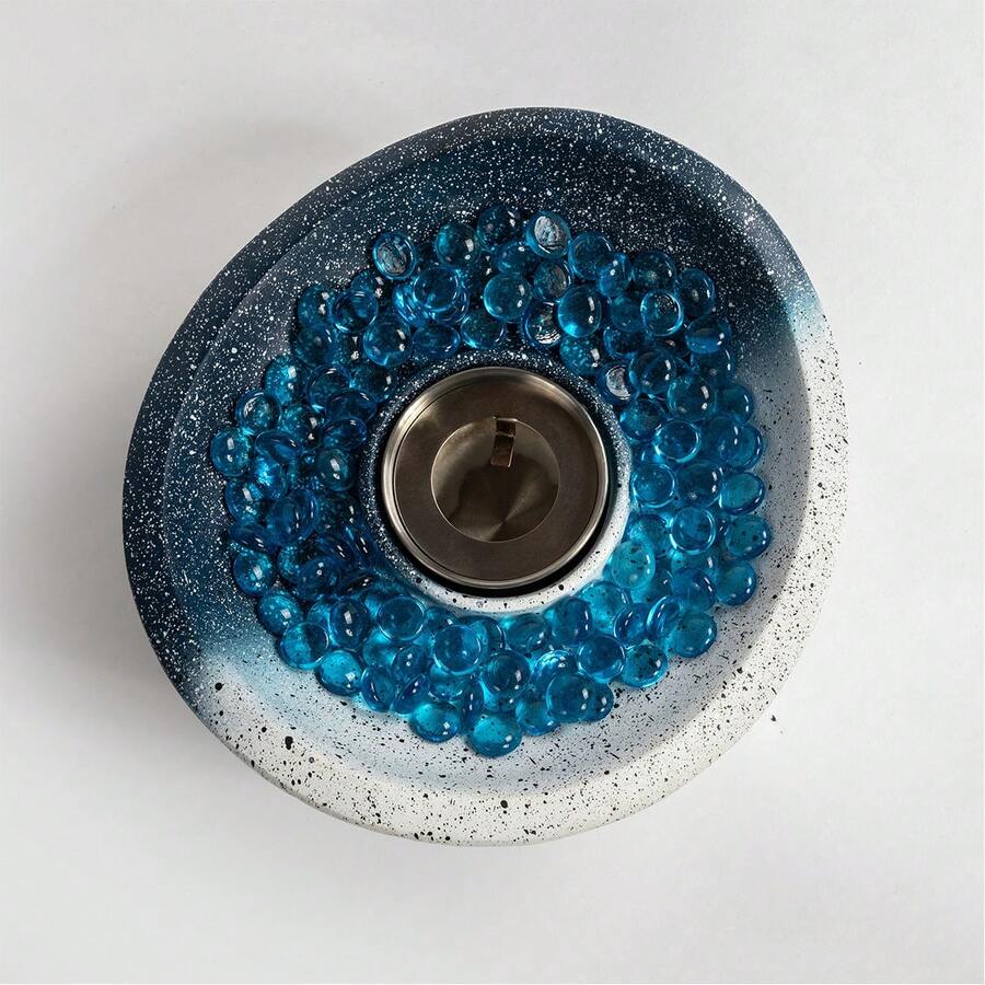 Tabletop Fire Pit With Mixed Color, Outdoor & Indoor Fire Pit, Portable