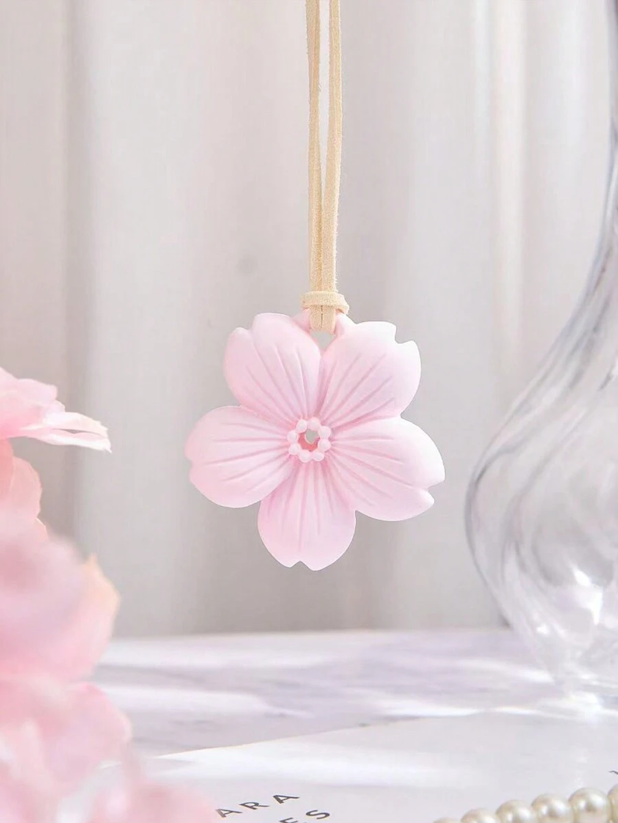 1 件樱花形支架模具，适用于壁橱香薰石、DIY 汽车空气清新剂、石膏和硅胶模具 - 白色 - 查看 1