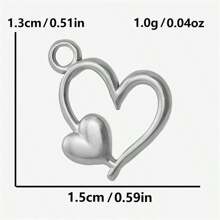 5pcs High-End Fashionable Multipattern Stainless Steel Gold And Silver Sunburst Geometric Pendant Ring Charms, Suitable For DIY Jewelry Making Necklace Bracelet Earrings