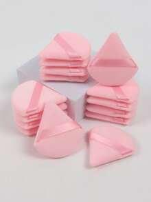 50/40/30/20/10/5 chiếc Bông phấn trang điểm nhung hình tam giác, Bông phấn trang điểm mặt, Bông phấn trang điểm có thể tái sử dụng, Bông phấn trang điểm mặt và mắt, Bông phấn trang điểm nền mềm, Dụng cụ trang điểm phấn nền trang điểm mặt khô, Dụng cụ trang điểm có thể vệ sinh cho mọi loại da, Dụng cụ trang điểm làm đẹp chuyên nghiệp, Dụng cụ trang điểm nền trang điểm cho phấn phủ toàn thân, Lý tưởng cho trang điểm nền - Hồng - Xem 3