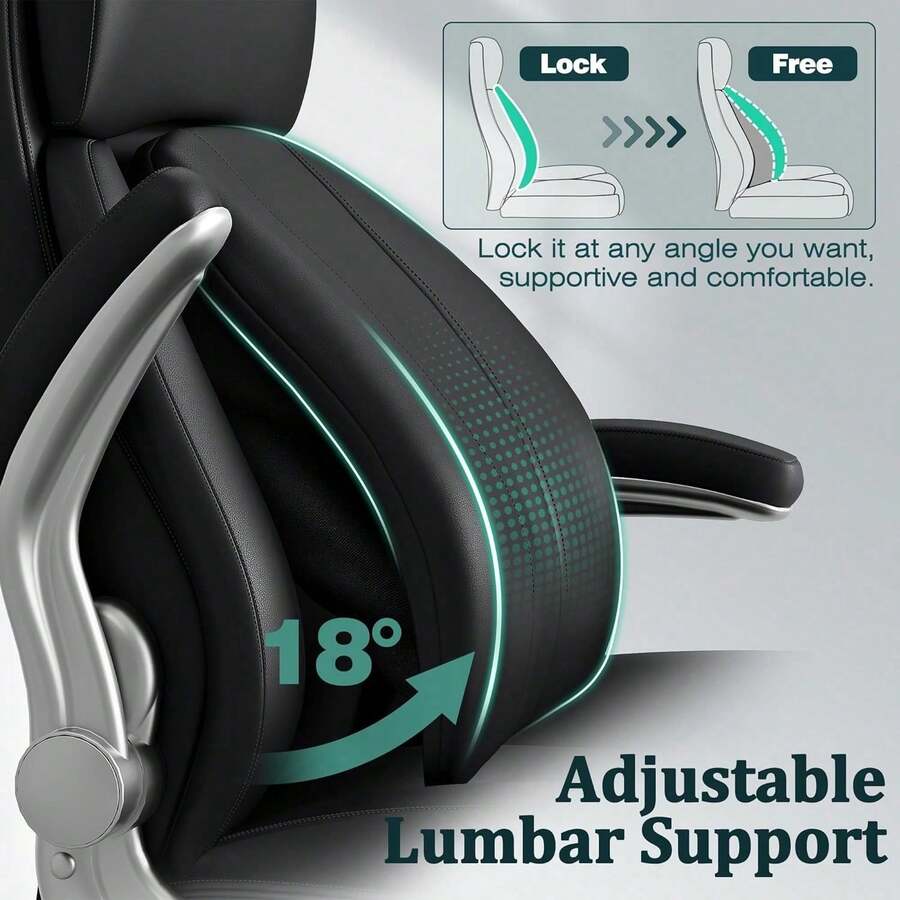 Office Chair, Ergonomic Desk Chair, 500lbs Heavy Duty Executive Leather