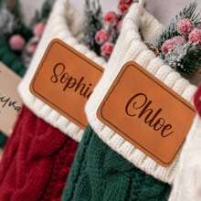 Custom Family Christmas Stocking, Personalized Red Plush Christmas Stocking, Xmas Stocking With Name, Christmas Gift, Gift For Her Holiday Decor Christmas Stockings, Velvet Stockings Red Stockings, Home Decorations, Christmas Gifts, Velvet Decorations Large, Stockings Christmas Decoration - Multicolor - View 3