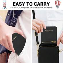 [Custom Order] Personalized Slim High-Grade PU Passport Cover Travel Accessories Passport Holder, Ticket Holder, Credit Card Holder, Wallet, Unisex, Customizable