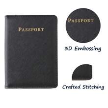 [Custom Order] Personalized Slim High-Grade PU Passport Cover Travel Accessories Passport Holder, Ticket Holder, Credit Card Holder, Wallet, Unisex, Customizable