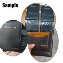 [Custom Order] Personalized Slim High-Grade PU Passport Cover Travel Accessories Passport Holder, Ticket Holder, Credit Card Holder, Wallet, Unisex, Customizable