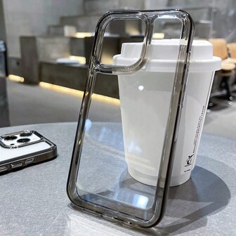 1个装奢华硅胶透明防震保护壳，兼容 17/16/15/14/13/12/11 Pro Max/8 Plus/XR/XS手机，透明保护套，适用于Magsafe充电