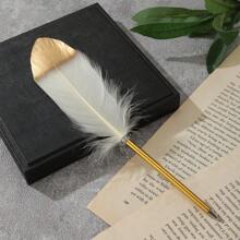 1PC Exquisite Feather Ballpoint Pen Unique Design Holiday Gift Office Stationery Creative Ballpoint Pen Signature Pen Back To School