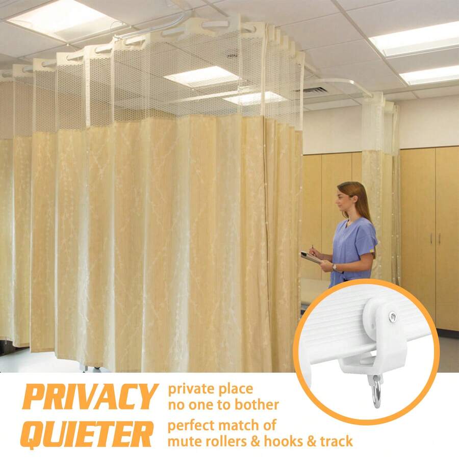Flexible Ceiling Curtain Track Curved Curtain Rail With Mute Rollers