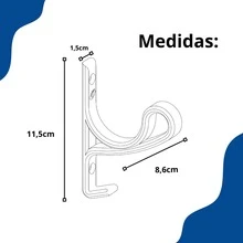 Deliquadros Kit 2 Helmet Wall Mount - trắng - Xem 5