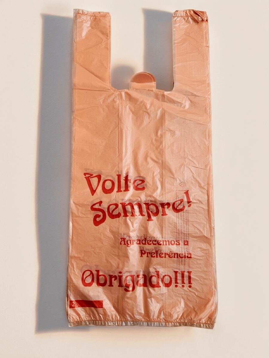 Reinforced Plastic Bag (38x50) With Come Back Soon Logo Pack Of 100 Units - Burnt Orange - View 1