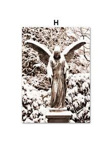 1pc Winter Train Door Snow Tree Car Christmas Wall Art Canvas Prints Nordic Posters Wall Decor Pictures Painting Living Room Decor Không có khung - Nhiều màu - Xem 10