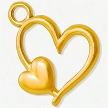 5pcs High-End Fashionable Multipattern Stainless Steel Gold And Silver Sunburst Geometric Pendant Ring Charms, Suitable For DIY Jewelry Making Necklace Bracelet Earrings