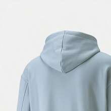 Puma Men's Letter Print Long Sleeve Pocket Drawstring Casual Hoodie Sweatshirt - Blue - View 4