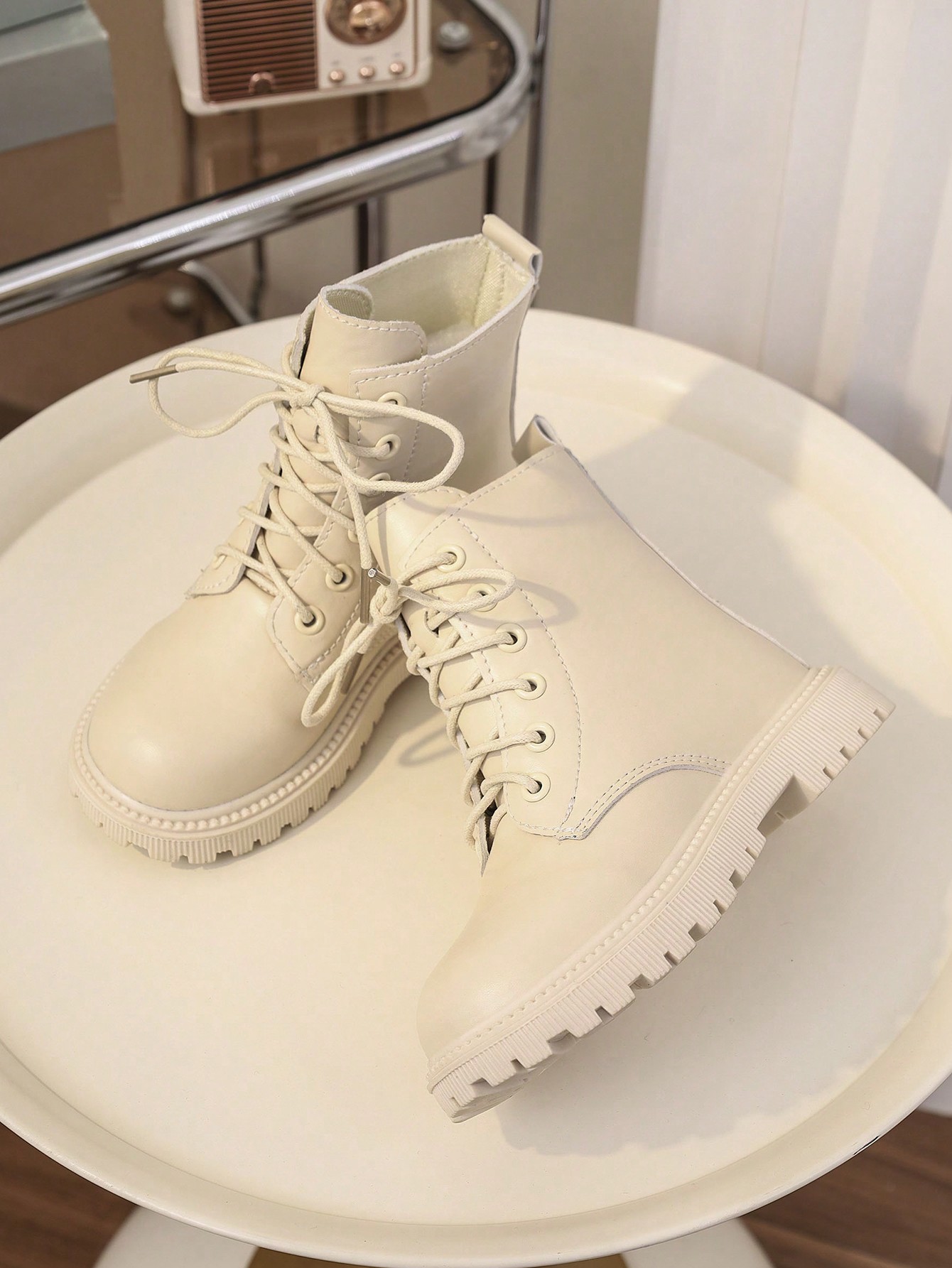 زوج من البوت الكاحل بسحاب للأطفال/الأطفال الصغار ب...