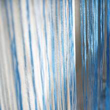 Vorhangleine, Wandvorhang, Fensterdekor, dekorativer Vorhang, Raumteiler für Hochzeiten, Cafés, Restaurants, Größe: 300X250CM, 1 Stück - Blau - Übersicht 6