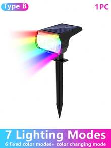 1/2/4/6 Đèn năng lượng mặt trời 10 bóng LED với đèn chiếu sáng cảnh quan chống nước IP65, bảy chế độ đổi màu RGB được điều khiển, tự động chiếu sáng trong bóng tối, thích hợp cho sân ngoài trời, tường ngoài trời, lối vào, vườn, chiếu sáng lối đi, chiếu sáng không khí ngày lễ, chiếu sáng trang trí bãi cỏ ngoài trời vào dịp Giáng sinh. - Nhiều màu - Xem 17