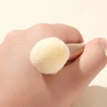 2 件套双头轮廓化妆刷 - 斜角粉刷和遮瑕刷 - 优质奢华刷毛，可完美涂抹液体、乳霜和粉末 - 粉色 - 查看 6