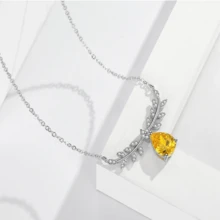 1 chiếc vòng cổ đá quý cắt hình quả lê sang trọng, món quà trang sức tinh tế dành cho phụ nữ - Nhiều màu - Xem 3