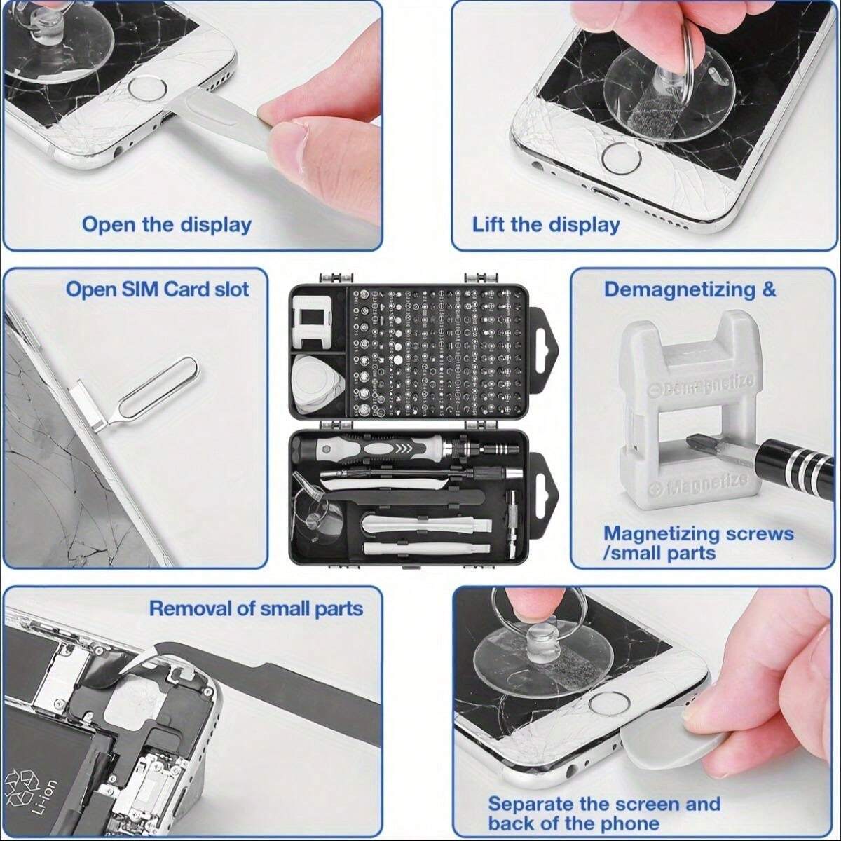 132In1 Precision Screwdriver Set, Screwdriver Bits, Star