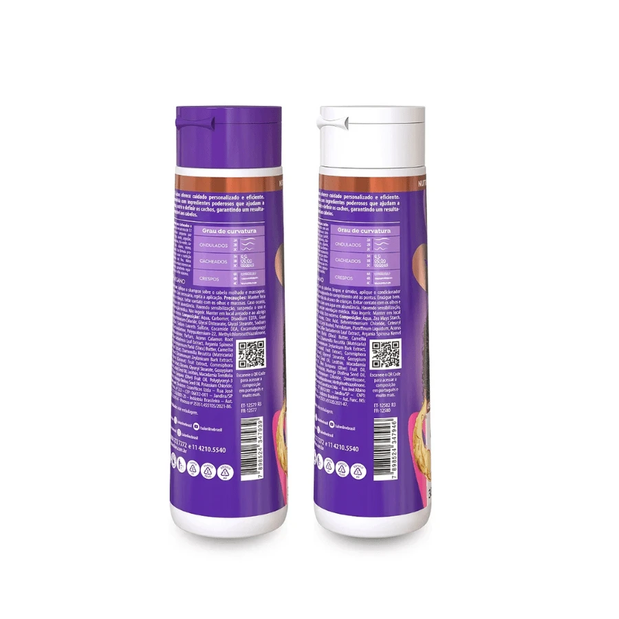 Shampoo + Conditioner SOS Cachos Super Oils Hydration, Nutrition And