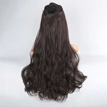 Synthetic Hair Extension Wavy Hair Heat-Resistant Fiber Wig Wig Long Hair Piece With Two Clips Three Pieces Suit