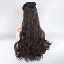 Synthetic Hair Extension Wavy Hair Heat-Resistant Fiber Wig Wig Long Hair Piece With Two Clips Three Pieces Suit