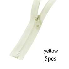 5 peças tamanho #3 nylon zíper de abertura única, zíper reversível para jaquetas e roupas esportivas, várias cores disponíveis, vários tamanhos disponíveis