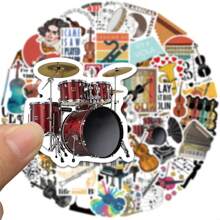 52 miếng dán nhạc Miếng dán nốt nhạc Miếng dán cho ban nhạc guitar Miếng dán vinyl Miếng dán cho bình nước, bình thủy tinh, đàn guitar, hành lý, điện thoại, ốp lưng, máy tính xách tay, ván trượt, quà tặng - Nhiều màu - Xem 1
