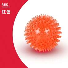 Juguete de perro con chillido de TPR, pelota con chillido de alta elasticidad, pelota con punta blanda, pelota limpiadora dental flotante y resistente al masticado para perros