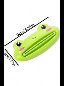 2 pièces Presse-tube de dentifrice en forme d'animal de bande dessinée, pince à dentifrice en forme de grenouille, rouleau presse-dentifrice, outil de distribution de tube à dentifrice - Multicolore - Voir 5