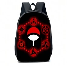 Children's Backpack With Anime Symbol, Colorful Design, Fast Shipping - màu đen - Xem 1