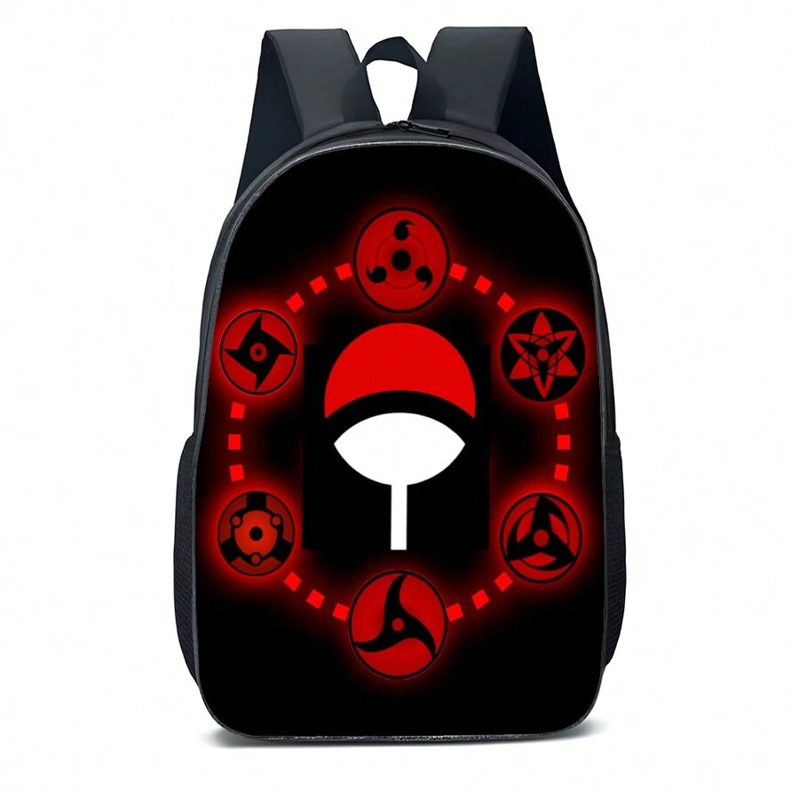 Children's Backpack With Anime Symbol, Colorful Design, Fast Shipping - màu đen - Xem 1