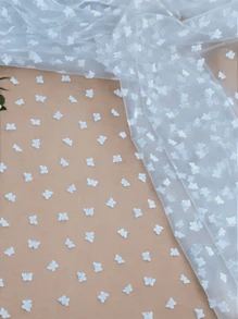 Tulle Polka Dot Butterfly Meter - Veil Ccb Dress Making - 1.0MTS - Xem 2
