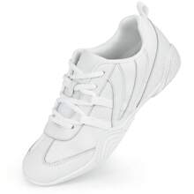 Cheer Shoes Women Cheerleading Dance Shoes Tennis Athletic Flats Walking Sneakers For Girls White - trắng - Xem 1