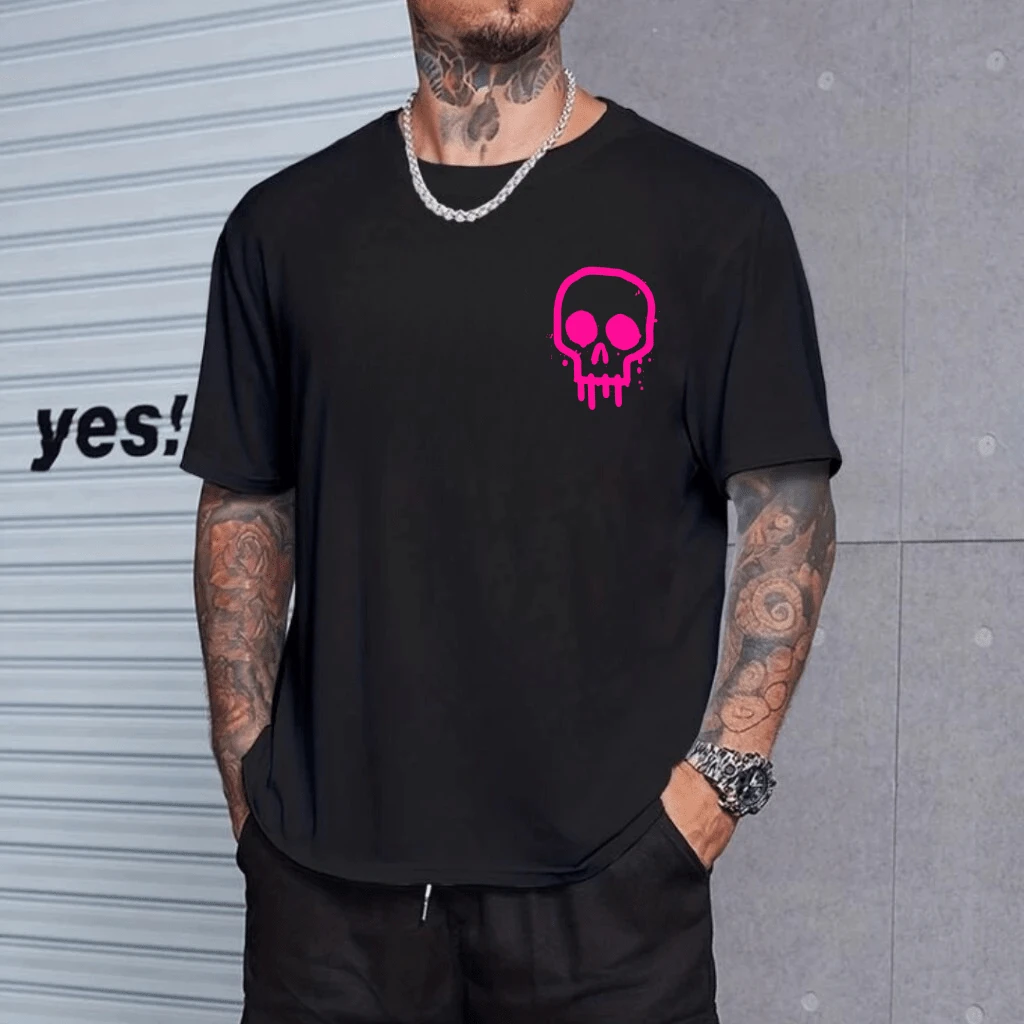 Men's Skull Tumblr Shirt New Release - màu đen - Xem 1