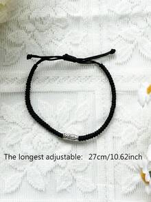 1 chiếc vòng tay dệt thủ công kiểu Trung Hoa mới, vòng tay dệt phong cách tối giản cho nam, dây đeo tay hạt cá chép cổ điển, quà tặng ngày lễ Giáng sinh, năm mới, ngày lễ tình nhân - Nhiều màu - Xem 3