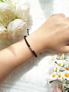 1 chiếc vòng tay dệt thủ công kiểu Trung Hoa mới, vòng tay dệt phong cách tối giản cho nam, dây đeo tay hạt cá chép cổ điển, quà tặng ngày lễ Giáng sinh, năm mới, ngày lễ tình nhân - Nhiều màu - Xem 8