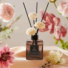 Decoration, Gift Suitable For Desk, Bedroom, Bathroom, Living Room Ornaments, Tabletop Decor Flameless Scented Candles, Gift For Tabletop Decor, Air Freshener 50ML - With 5 Fragrance Sticks, Used For Bathroom Deodorizing, Bedroom Fragrance, Home Decor, Glass Bottle, Rectangular, Featherless, Long-Lasting Fragrance Oil - Ideal For Eliminating Toilet Odor And Creating A Fresh Ambiance,Aromatherapy,House Freshener,Diffuser,Gift,Home Decor Gifts Birthday Graduation - 50毫升-1pcs - 查看 4