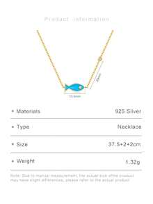 ANDYWEN Fish Pendant Sterling Silver Necklace - Silver - View 7