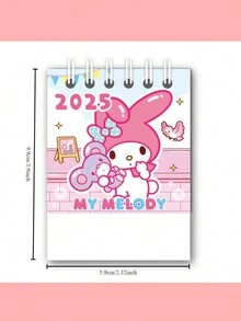 2025 Mini Desk Calendar Calendar 2025 New Lomi Desktop Ornament Children's Check-In Notepad - Multicolor - View 2