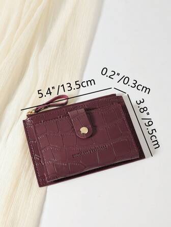 SOUTHLAND&KANGAROO Krokodilpräglad fliksten präglad spänne Moderiktig smal lättviktig bärbar kontanter ID-kort kort myntficka för födelsedagspresent årsdag jul på alla hjärtans dag par kvinnlig kvinna flickor tonåringar för universitetsstudent skolväska skolmaterial för skolan studentrum och skolstart korthållare plånbok visitkortshållare kreditkortshållare kvinnor för kvinnor plånbok miniplånbok handväska plånbok kortplånbok