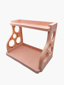 Organizador de cocina desmontable de 2 niveles - Estantería de almacenamiento versátil para el escritorio para botellas de condimentos, cuchillos y artículos esenciales de baño - Soporte multifuncional para la organización del hogar - Multicolor - Ver 11