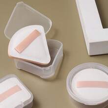 1 hộp đựng mút trang điểm nhỏ gọn, hộp đựng mút trang điểm sáng tạo và di động, thiết yếu khi đi du lịch - Trong sáng - Xem 3