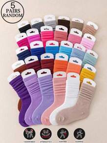 5/10/15 Đôi tất dày ấm áp cho mùa thu và đông dành cho nữ - Nhiều màu - Xem 10