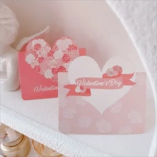 8 tấm thiệp Valentine 3D Pop-Up đủ loại, thiệp chúc mừng kỷ niệm tình yêu dễ thương và gợi cảm, thiệp ghi chú trắng sang trọng dành cho phụ nữ - Nhiều màu - Xem 5